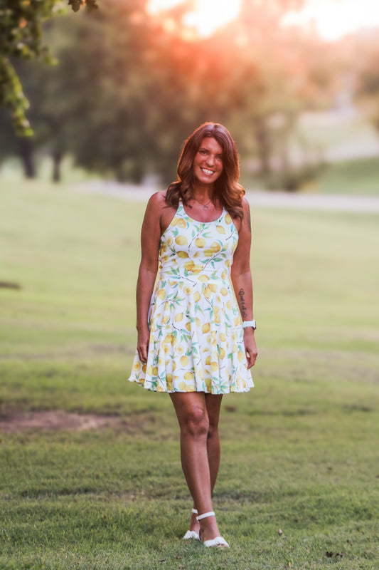 The Leighton Dress- Lemonade (Adult)