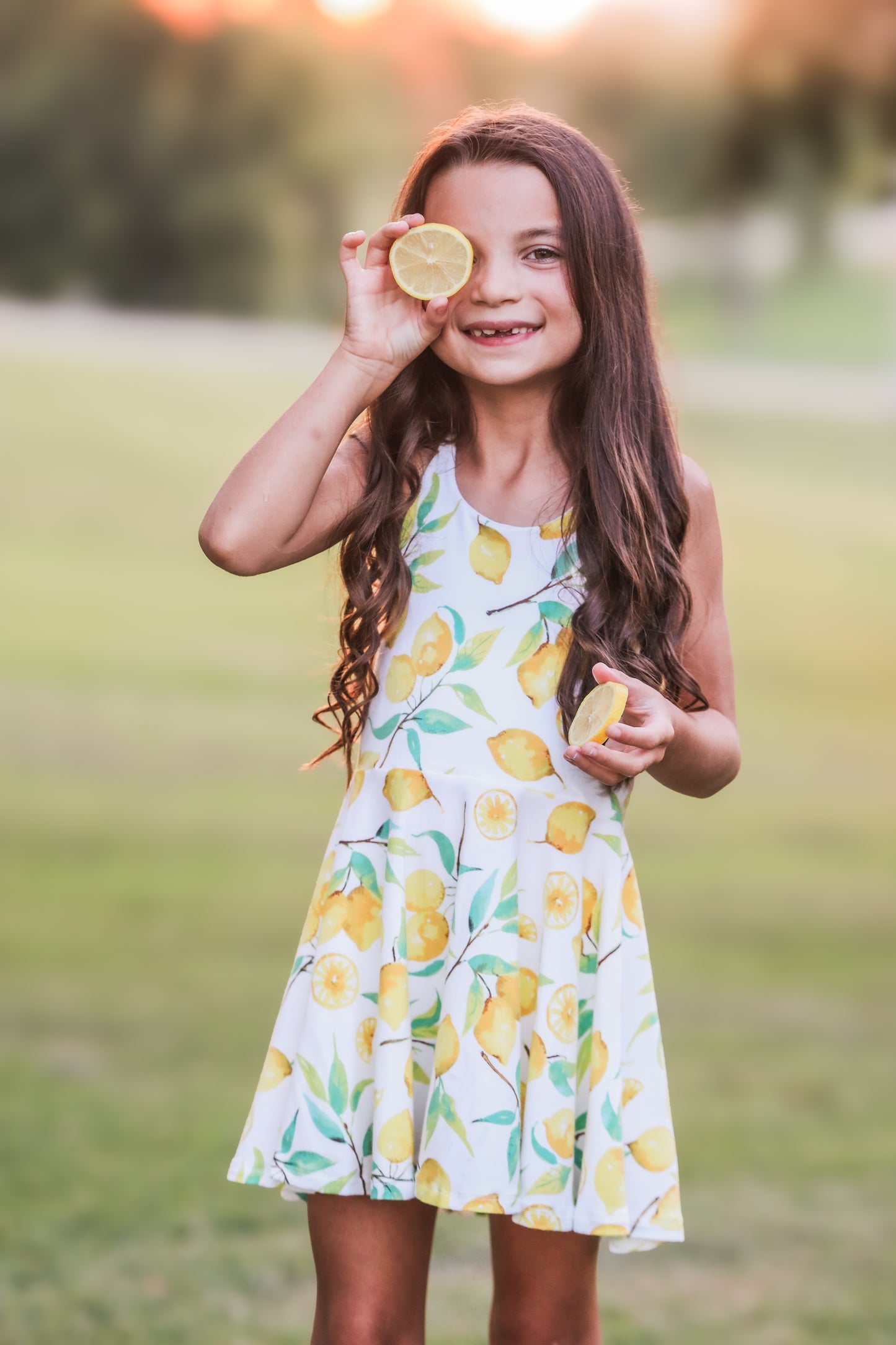 The Leighton Dress- Lemonade (Child)