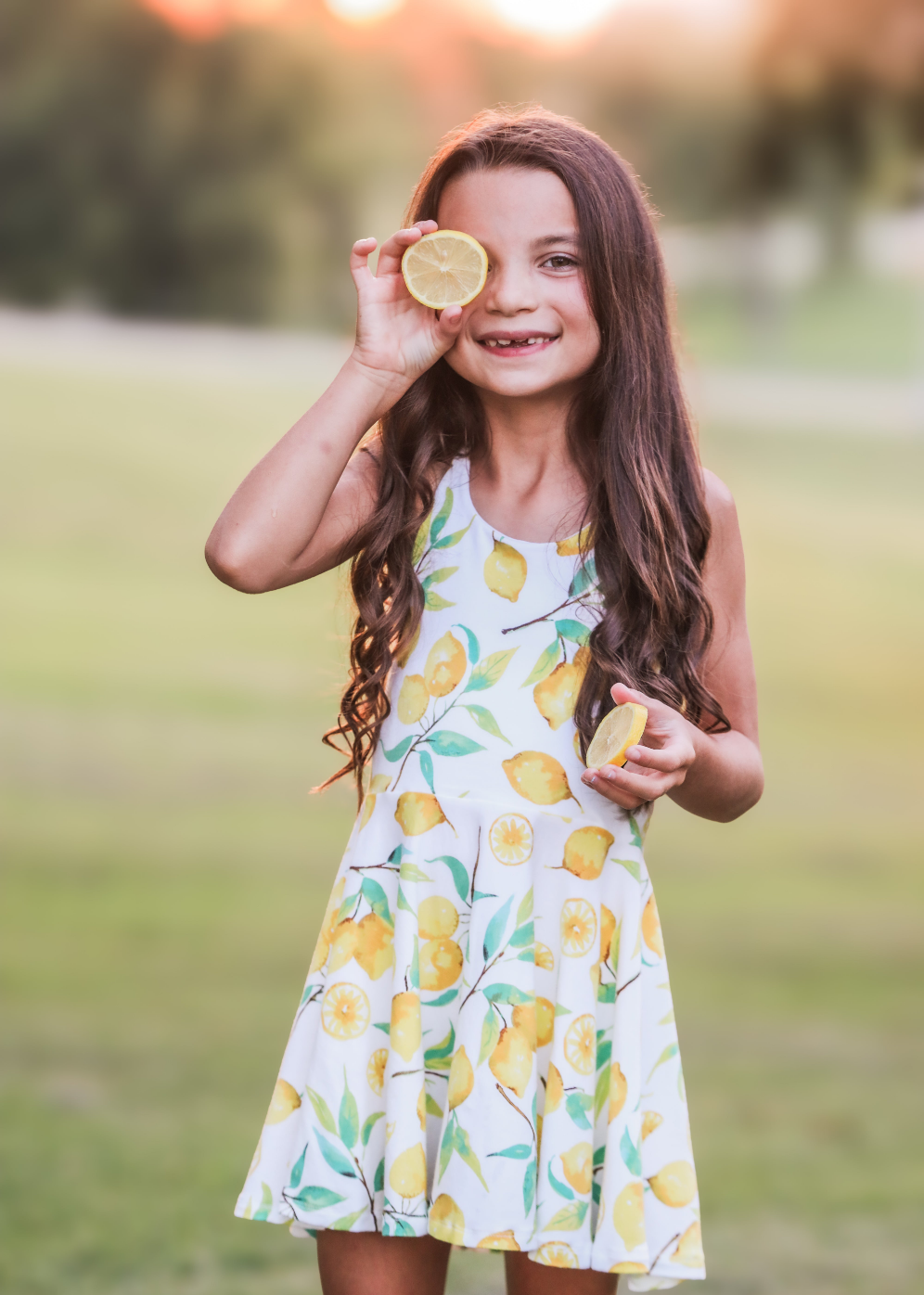 The Leighton Dress- Lemonade (Child)