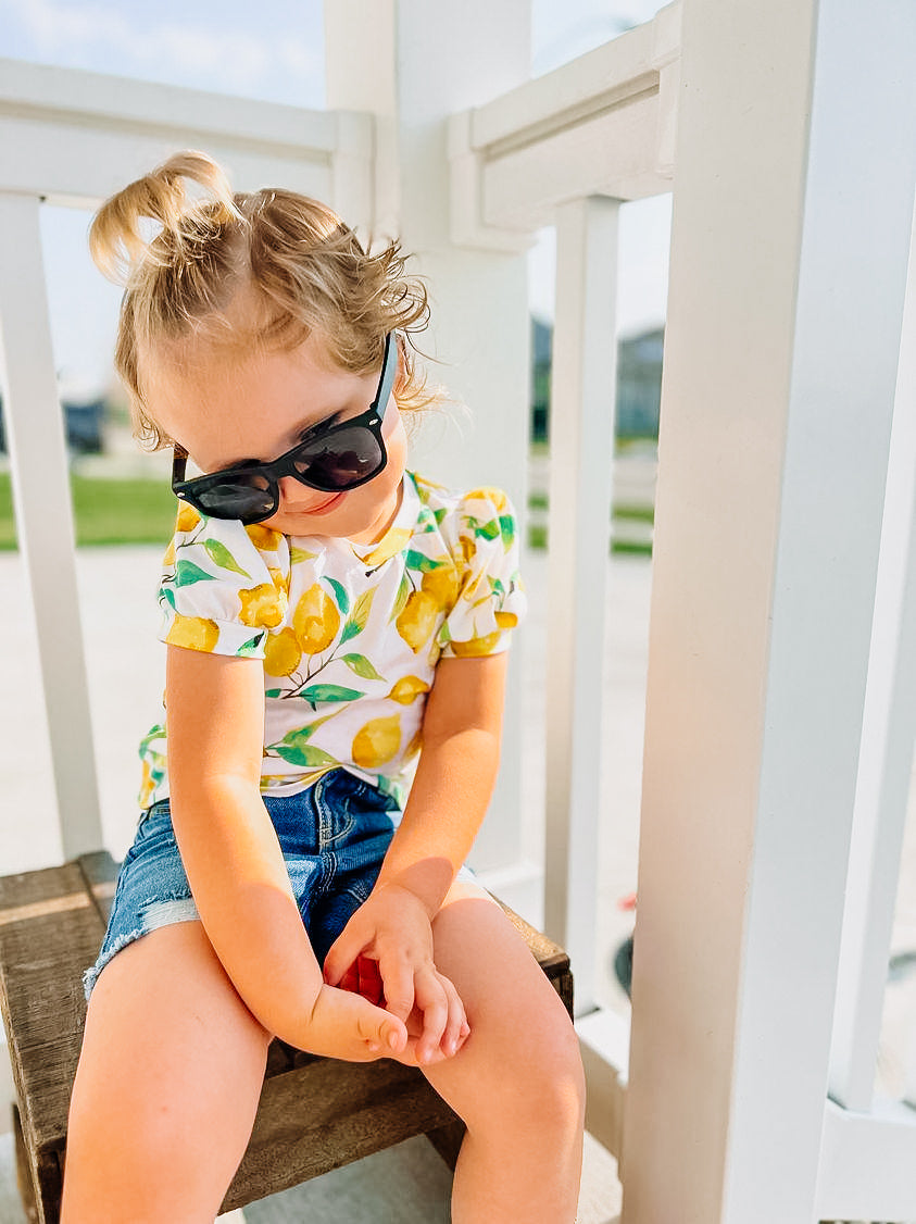 The Emma Blouse- Lemons