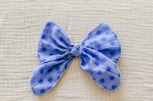 Purple Dot Fable Bow