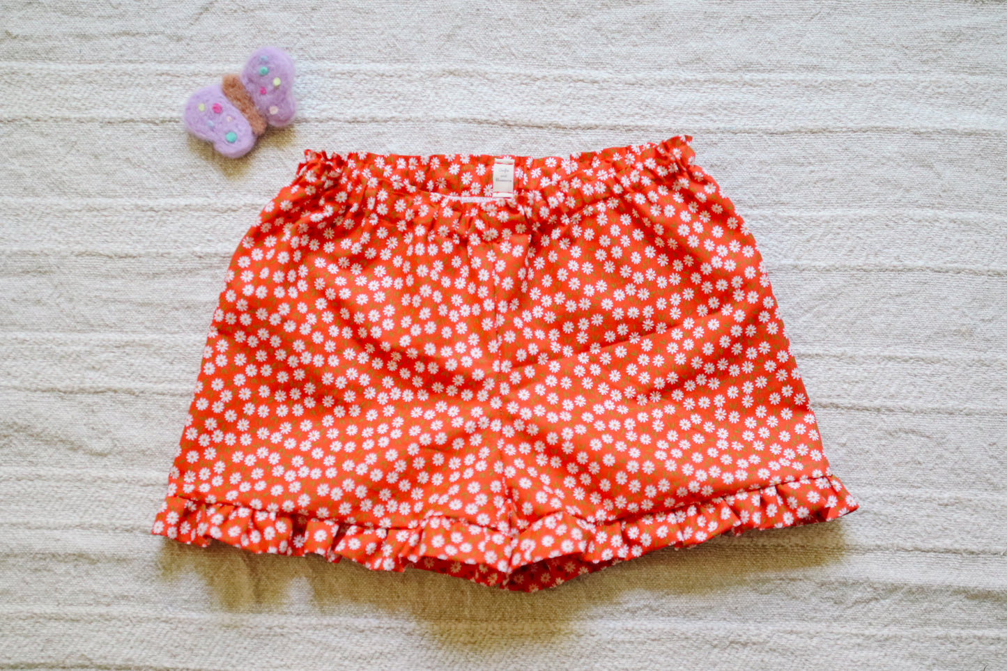 Summer Floral Ruffle Shorts - Child
