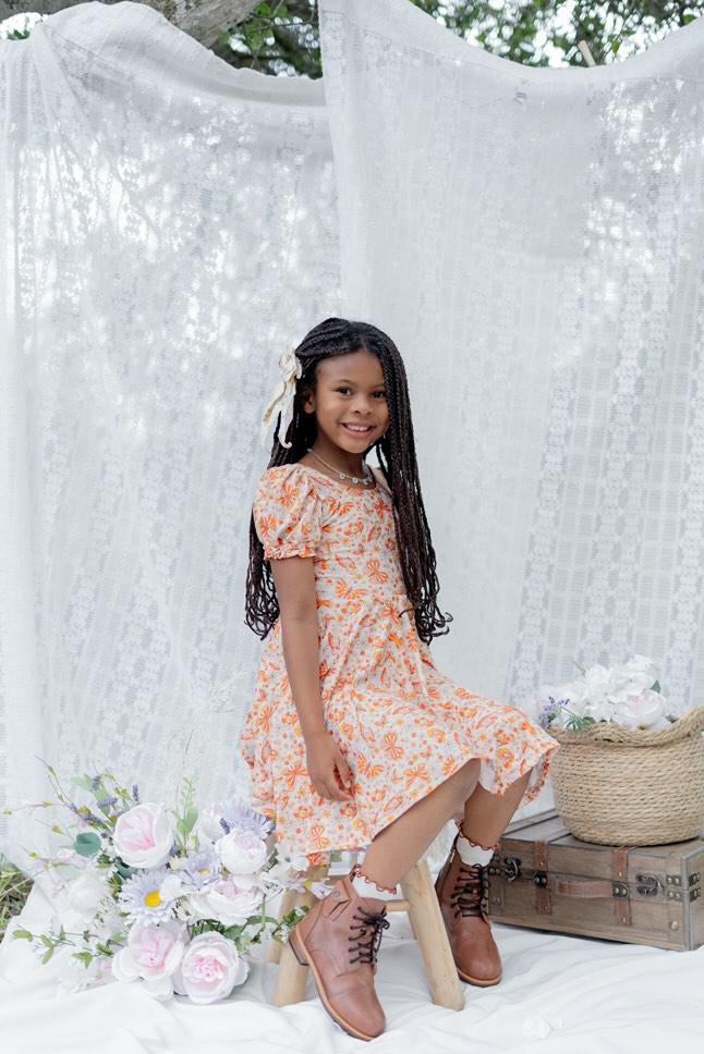 Blooming Butterfly Twirl Dress