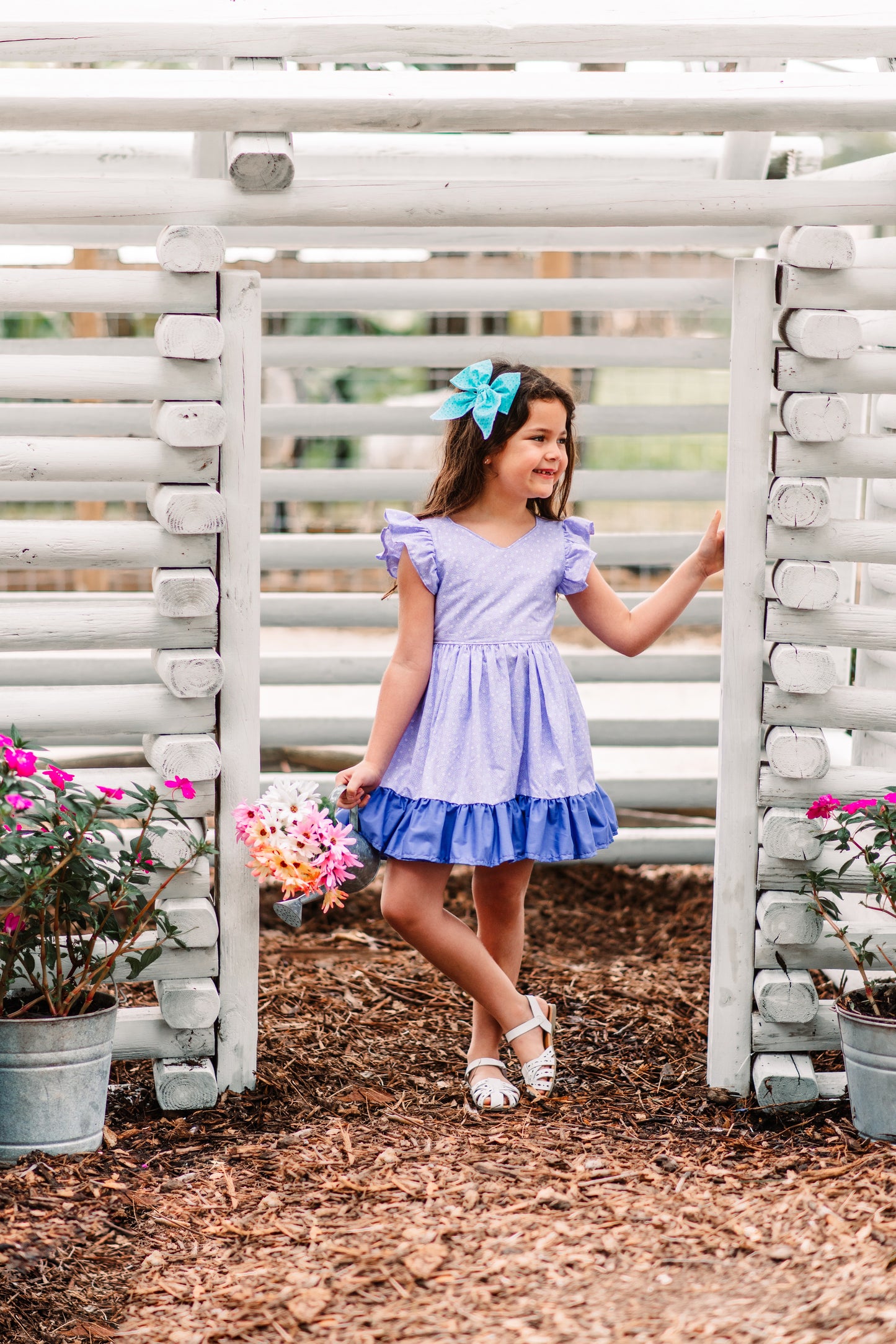 The Annabelle Dress- Purple Floral