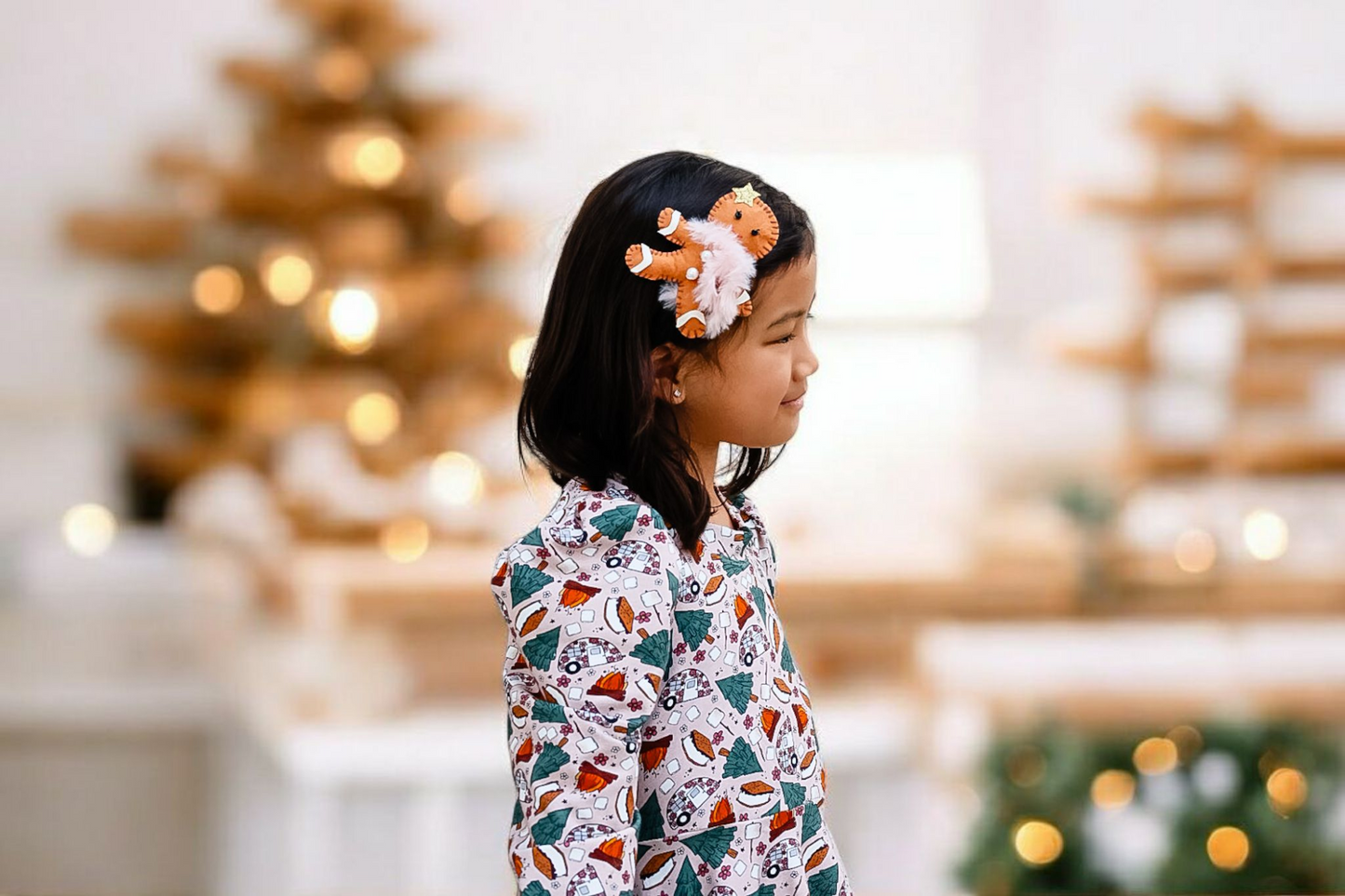 🍪 Gingerbread Girl Felt Clip 🍪