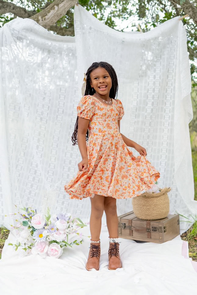 Blooming Butterfly Twirl Dress