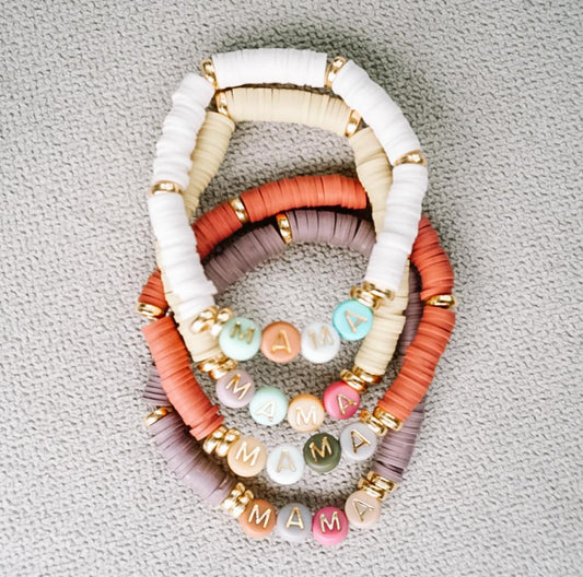 Mama Clay Stacker Bracelets