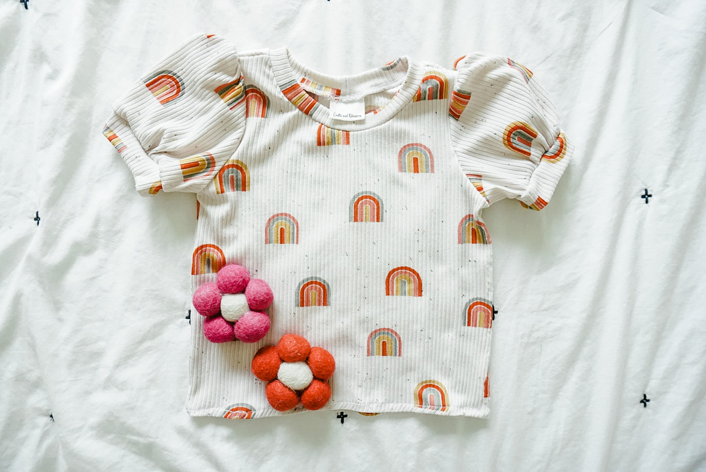 The Emma Blouse- Boho Rainbow