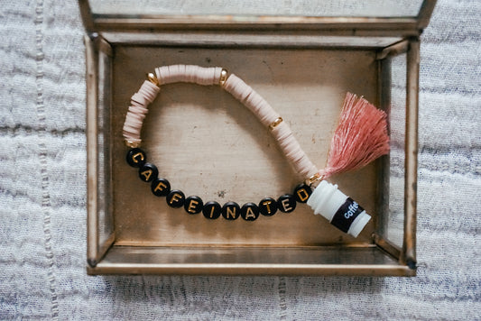 Caffeinated Clay Bracelet with Charm